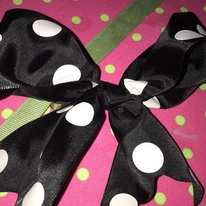 Black and white bow
